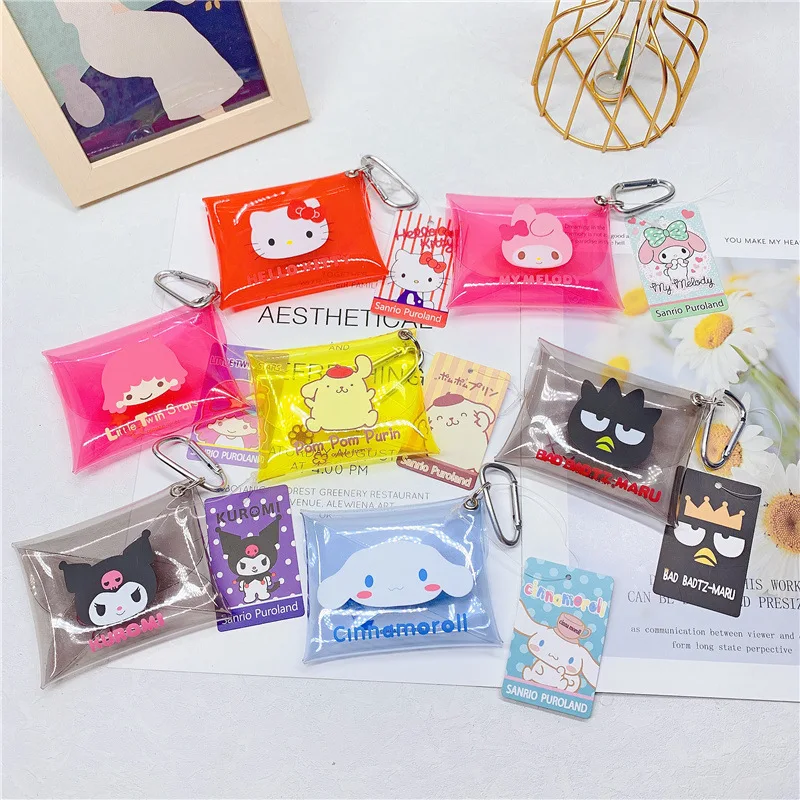 Mini Anime Kuromi Melody Cinnamoroll Transparent Storage Bag Hellokitty Jelly Bag Coin Purse Key Bag Pendant Keychain Decor Gift
Mini Anime Kuromi Melody Cinnamoroll Transparent Storage Bag Hellokitty Jelly Bag Coin Purse Key Bag Pendant Keychain Decor Gift