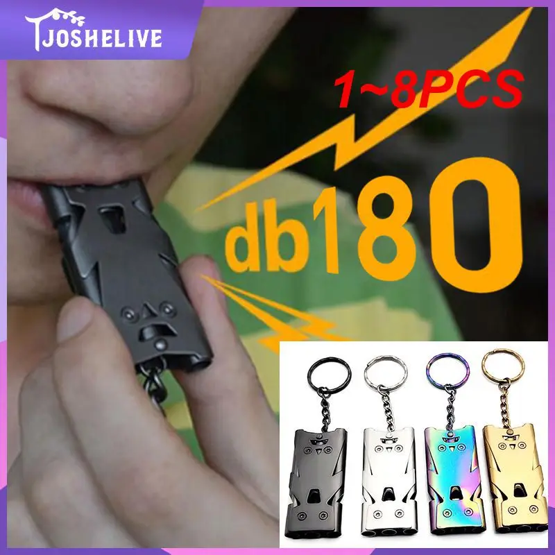 1~8PCS Double Pipe Whistle Pendant Keychain High Decibel Outdoor Survival Emergency Whistle Camping Tool Multifunction Whistle
1~8PCS Double Pipe Whistle Pendant Keychain High Decibel Outdoor Survival Emergency Whistle Camping Tool Multifunction Whistle