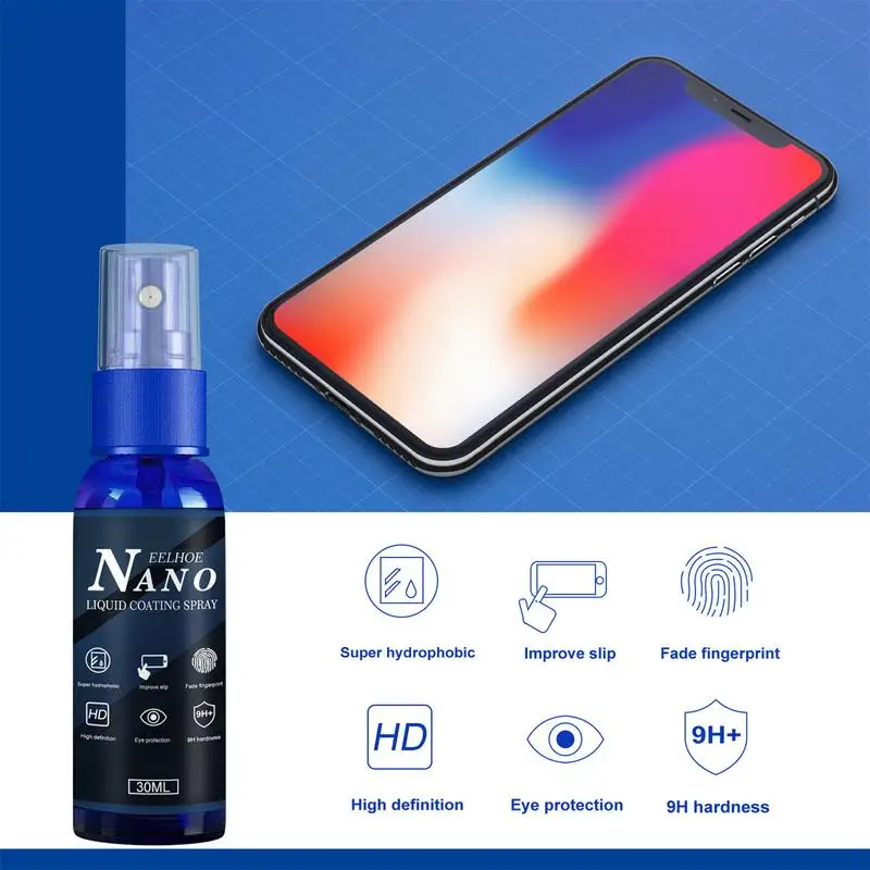 Phone Screen Protector Spray NanoCoating Agent Liquid Anti-Fingerprint Anti Scratch Hydrophobic Polish for Universal Screen
Phone Screen Protector Spray NanoCoating Agent Liquid Anti-Fingerprint Anti Scratch Hydrophobic Polish for Universal Screen