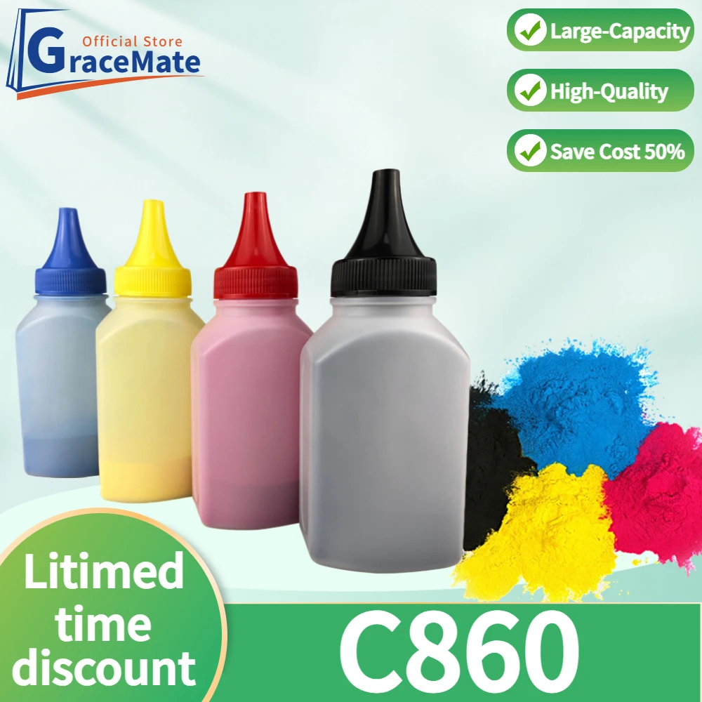 GrateMate 5 Stars Refill Toner Cartridge Powder Compatible for OKI C860 C 860 Laser Printer Color Refill Toner Powder
GrateMate 5 Stars Refill Toner Cartridge Powder Compatible for OKI C860 C 860 Laser Printer Color Refill Toner Powder