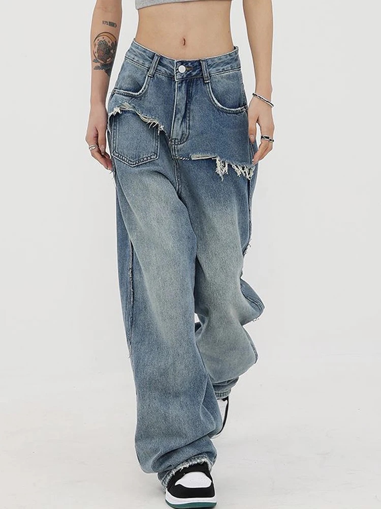 High Waist Jean For Baggy New Ripped Stacked Mom Jean Wide Leg Blue Jeans Womens Y2k Vintage Spring Clothes 2023 Korean Fashion
High Waist Jean For Baggy New Ripped Stacked Mom Jean Wide Leg Blue Jeans Womens Y2k Vintage Spring Clothes 2023 Korean Fashion