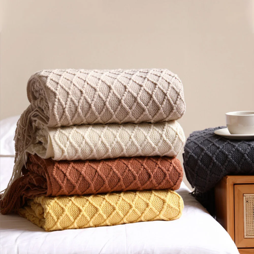 127x172cm/130x230cm Blanket Luxury Designer Nordic Sofa Knitting Plaid Tassel Air Conditioner Bedspread With Duvet Free Shipping
127x172cm/130x230cm Blanket Luxury Designer Nordic Sofa Knitting Plaid Tassel Air Conditioner Bedspread With Duvet Free Shipping