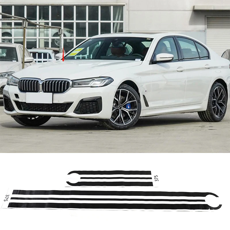 For 2018-2023 BMW 5 Series PVC Black Car Front Engine Cover Rear Trunk Decorative Strip Sticker Car Exterior Accessories 2Pcs
For 2018-2023 BMW 5 Series PVC Black Car Front Engine Cover Rear Trunk Decorative Strip Sticker Car Exterior Accessories 2Pcs