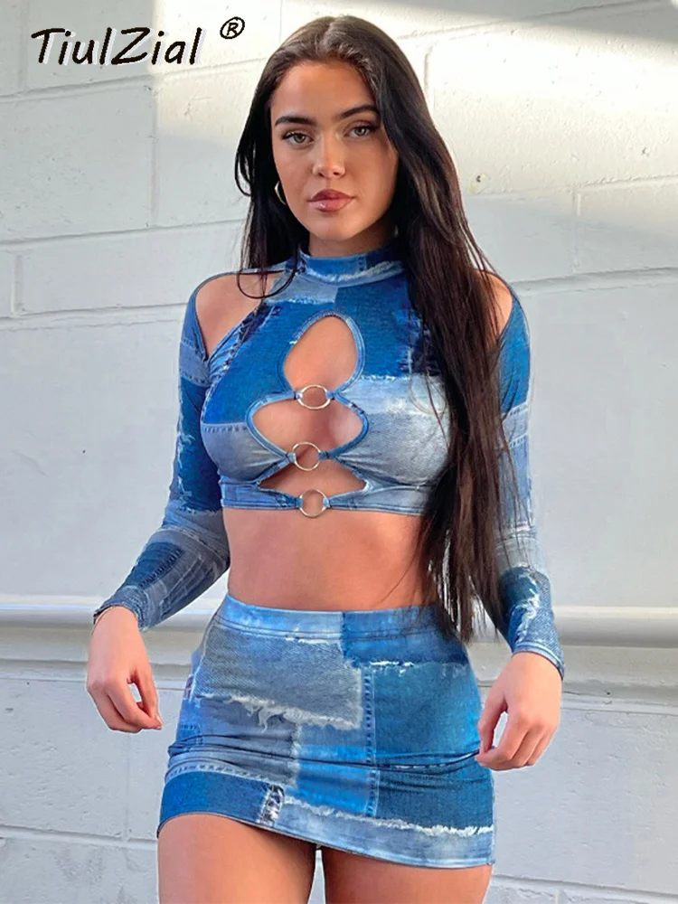 Джинсовое платье с принтом TiulZial Y2K, комплект из 2 предметов, короткий топ с длинным рукавом и мини-юбка, уличная одежда, летние облегающие платья
Джинсовое платье с принтом TiulZial Y2K, комплект из 2 предметов, короткий топ с длинным рукавом и мини-юбка, уличная одежда, летние облегающие платья