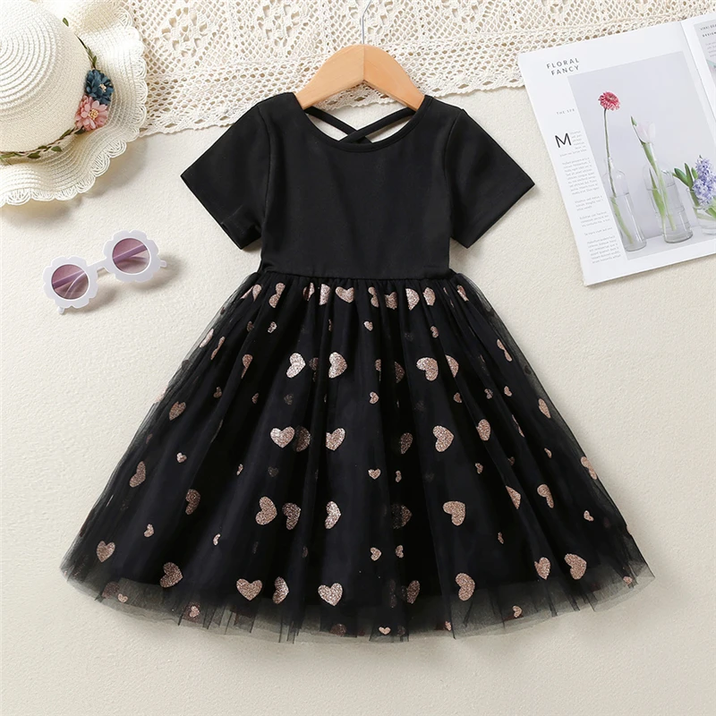 1-6Y Kids Clothes Girls Dresses Spring Summer Baby Solid Love Mesh Patchwork Dress 2022 New Short Sleeve Children's Clothing
1-6Y Kids Clothes Girls Dresses Spring Summer Baby Solid Love Mesh Patchwork Dress 2022 New Short Sleeve Children's Clothing