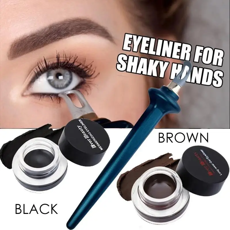 Reusable Silicone Eyeliner Brush Eyeliner Gel Eyeliner Guide Tools For Shaky Hands Beginer Makeup
Reusable Silicone Eyeliner Brush Eyeliner Gel Eyeliner Guide Tools For Shaky Hands Beginer Makeup