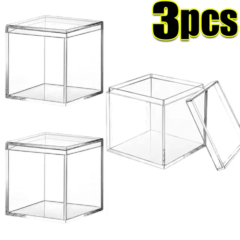 Прозрачные акриловые коробки с крышкой, 5.5х5.5х5.5 см
Прозрачные акриловые коробки с крышкой, 5.5х5.5х5.5 см