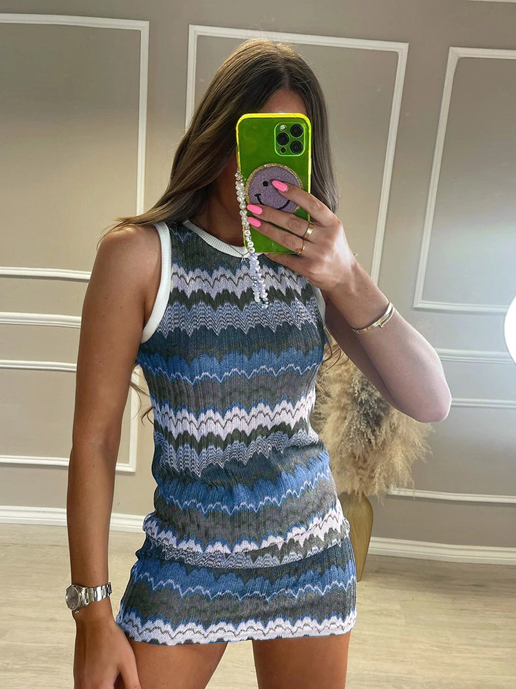 YIKUO Printed Dresss Women Sexy Sleeveless Hip Skirts Summer Panelled Casual Streetwear Elegant Bodycon Dress Y2K Office Lady
YIKUO Printed Dresss Women Sexy Sleeveless Hip Skirts Summer Panelled Casual Streetwear Elegant Bodycon Dress Y2K Office Lady