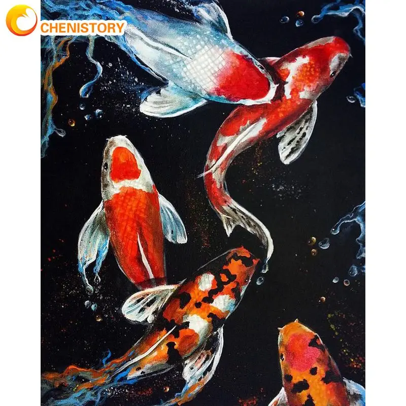 CHENISTORY 40x50cm Painting By Numbers Red Fish For Adults Handmade On Canvas Personalized Gift Artwork Picture Paint Diy Set
CHENISTORY 40x50cm Painting By Numbers Red Fish For Adults Handmade On Canvas Personalized Gift Artwork Picture Paint Diy Set