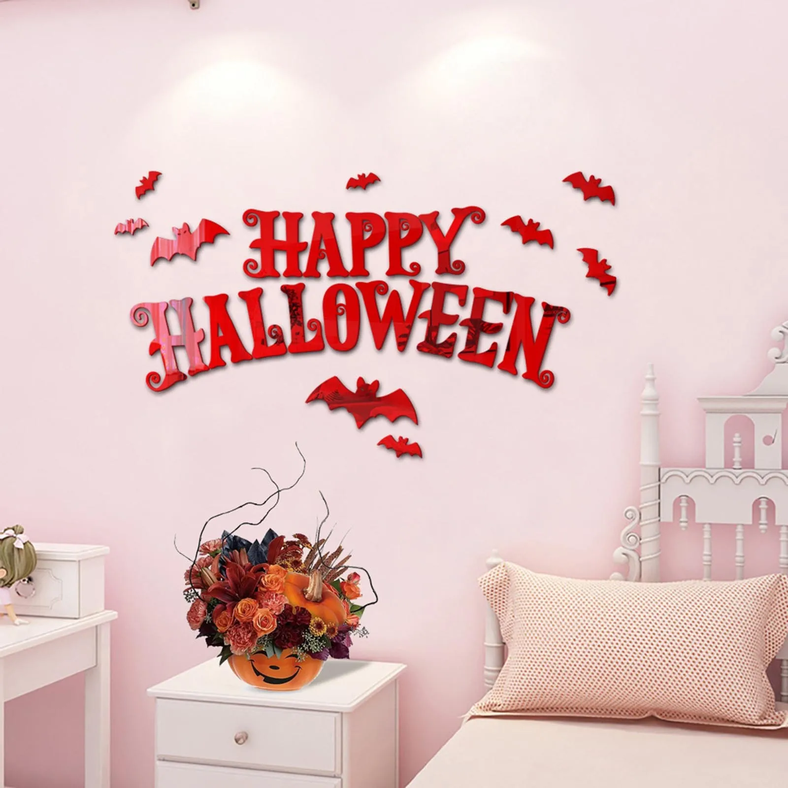 Halloween Wall Decor Bat Decorations Wall Decal 3D Bats Decor Funky Mirror Tile Sticker White Wall Tree Stickers for Living Room
Halloween Wall Decor Bat Decorations Wall Decal 3D Bats Decor Funky Mirror Tile Sticker White Wall Tree Stickers for Living Room