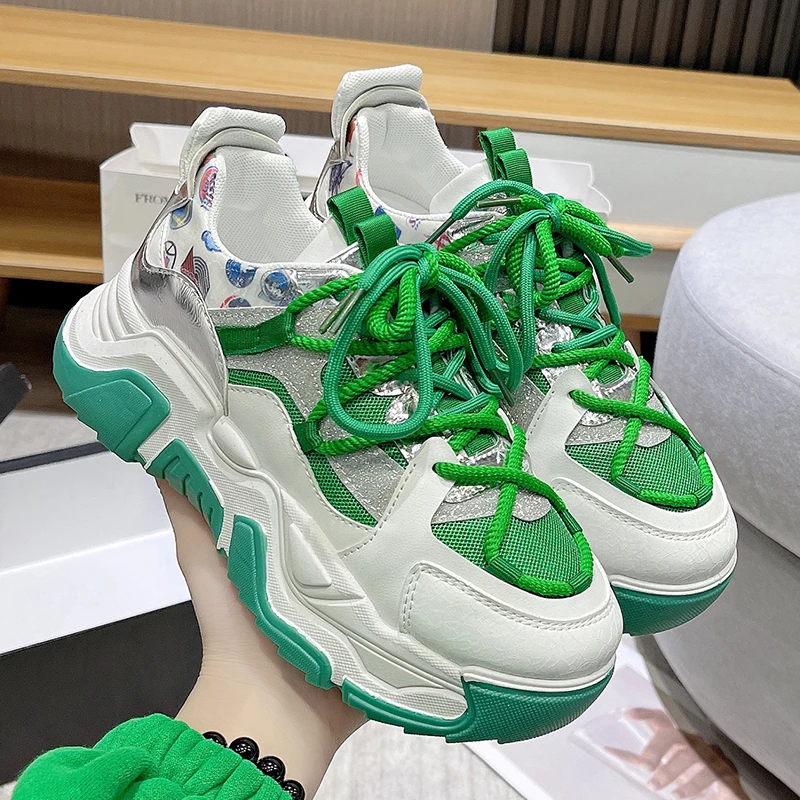 Spring Korean Platform Sneakers Women Shoes Thick Bottom Chunky Sneakers Breathable Mixed Colors Slip On Casual Shoes Woman 2022
Spring Korean Platform Sneakers Women Shoes Thick Bottom Chunky Sneakers Breathable Mixed Colors Slip On Casual Shoes Woman 2022