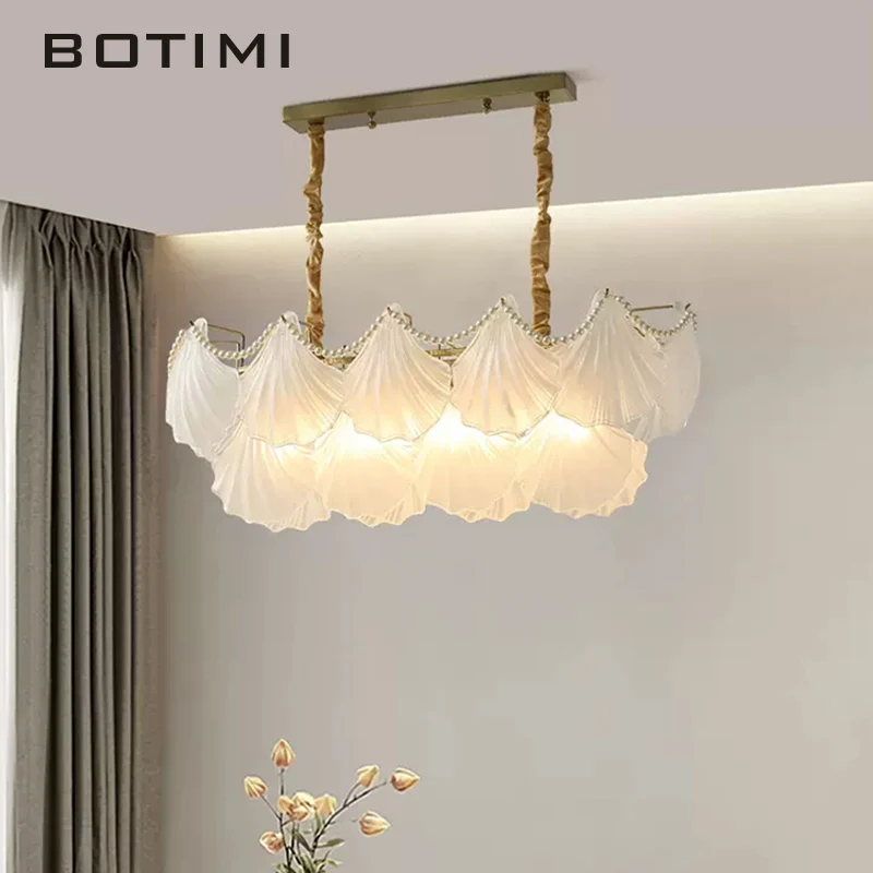 BOTIMI Luxury Pendant Lights For Dining Room With Glass Lampshades Hanging Lustre Dinning Lamp Master Bedroom Romantic Luminaire
BOTIMI Luxury Pendant Lights For Dining Room With Glass Lampshades Hanging Lustre Dinning Lamp Master Bedroom Romantic Luminaire