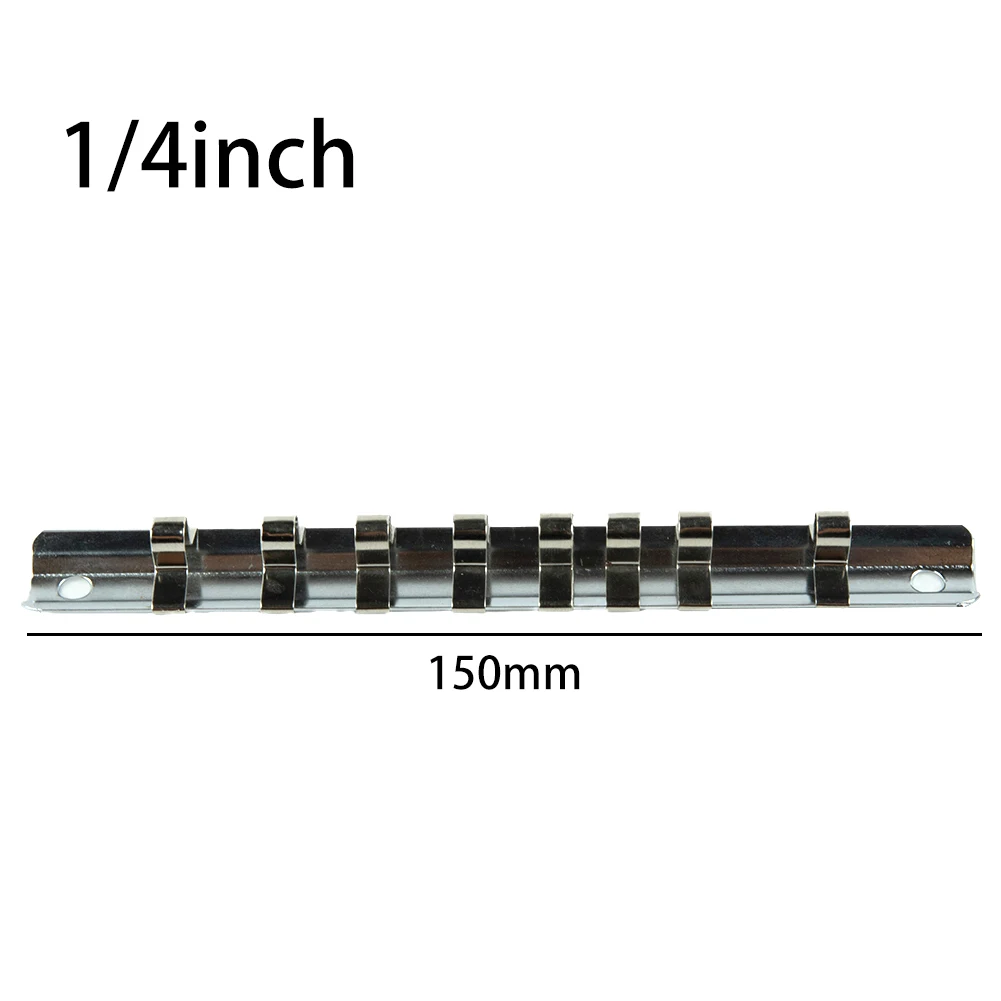 Socket Rack Holder 1/4 3/8 1/2 Inch With 8 Clips On Rail Tools Organizer Storage Socket Rack For Storing Loose Socket
Socket Rack Holder 1/4 3/8 1/2 Inch With 8 Clips On Rail Tools Organizer Storage Socket Rack For Storing Loose Socket