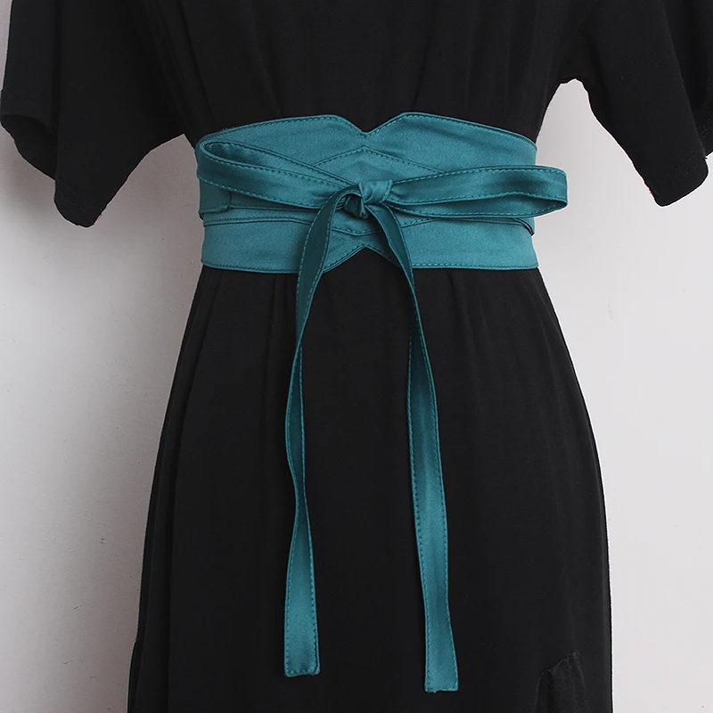 Women's Fashion Cloth Belt Women's Wide Girdle Banding Decorative Dress With Skirt Shirt Dress Summer Black Blue Green Satin
Women's Fashion Cloth Belt Women's Wide Girdle Banding Decorative Dress With Skirt Shirt Dress Summer Black Blue Green Satin
