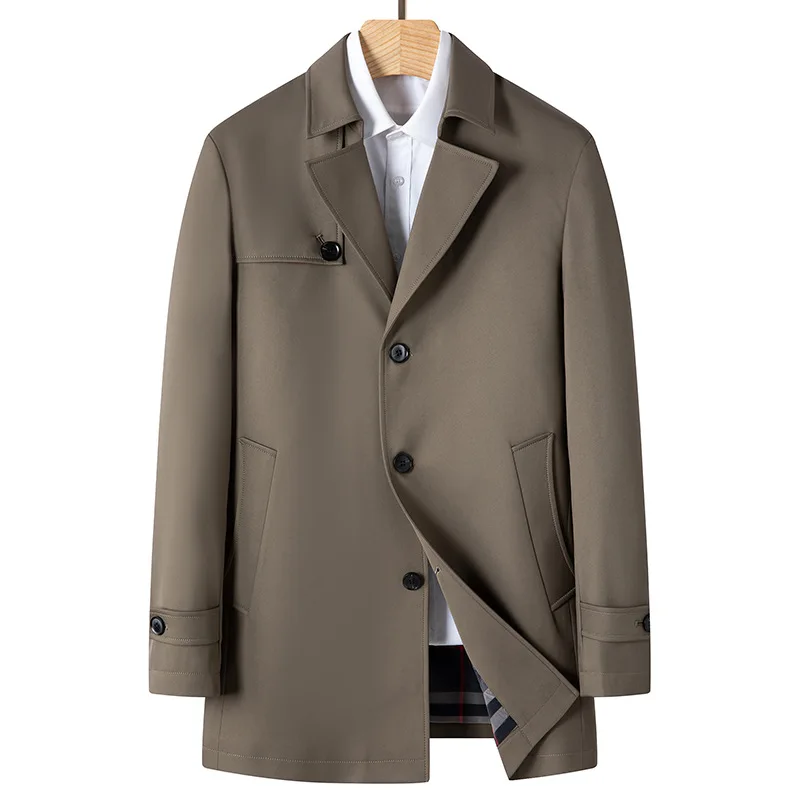 New Arrival Fashion Autumn and Winter Men's Suit Collar Solid Color Windbreaker Coat Size M L XL 2XL 3XL 4XL
New Arrival Fashion Autumn and Winter Men's Suit Collar Solid Color Windbreaker Coat Size M L XL 2XL 3XL 4XL