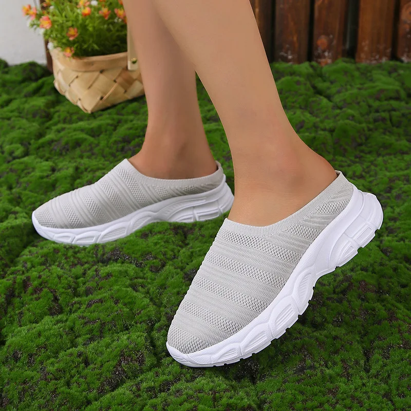 Summer Ladies Casual Fashion Pumps Sneakers Solid Color Slip on Walking Shoes Knitted Breathable Comfortable Vulcanized Shoes
Summer Ladies Casual Fashion Pumps Sneakers Solid Color Slip on Walking Shoes Knitted Breathable Comfortable Vulcanized Shoes