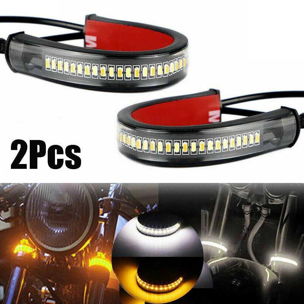 Motorcycle Turn Signals 36LED Light Bar Flowing Water Strips Amber Fork Flasher Universal Accessories For Kawasakis Suzukis
Motorcycle Turn Signals 36LED Light Bar Flowing Water Strips Amber Fork Flasher Universal Accessories For Kawasakis Suzukis