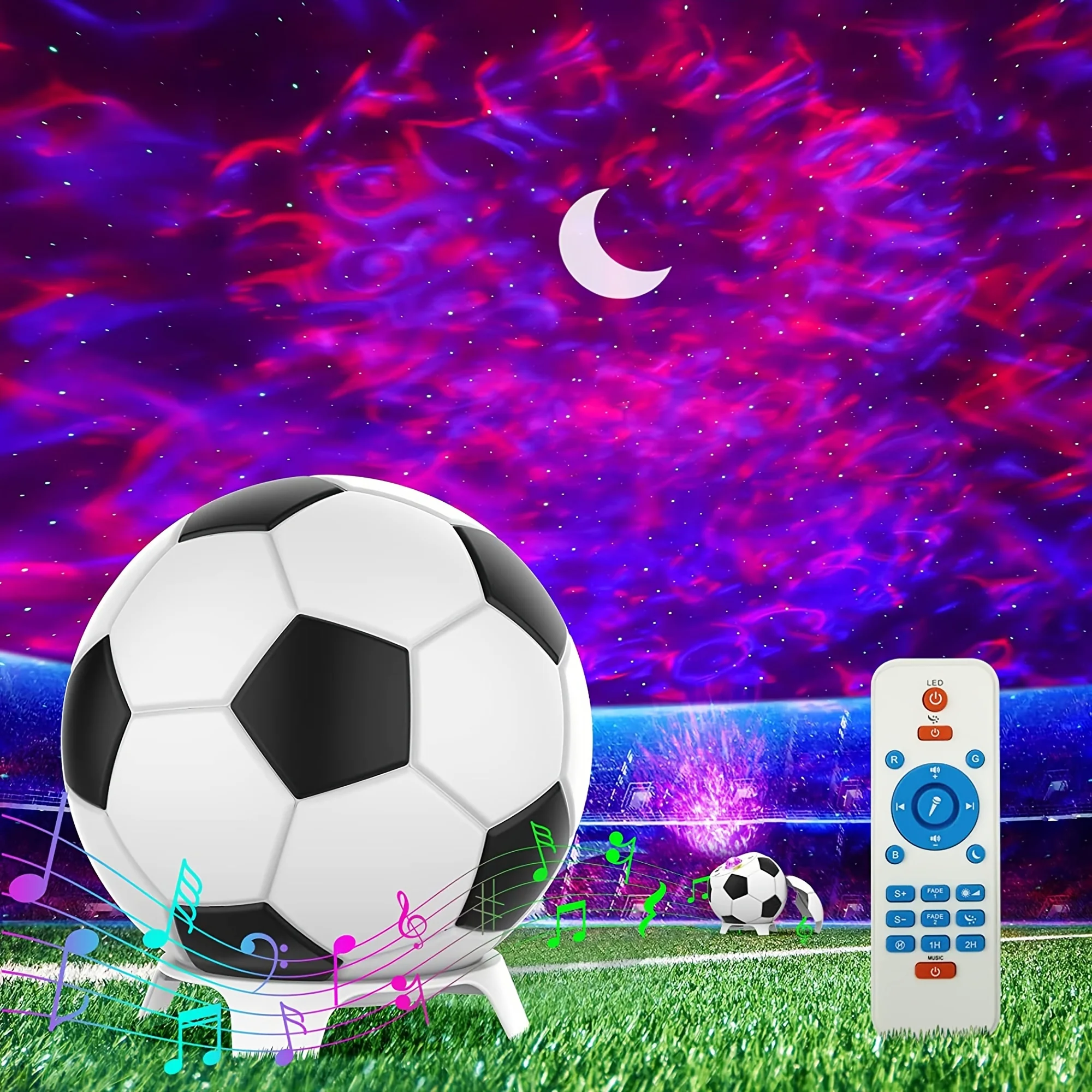 

Галактический проектор, Звездный проектор для спальни, умное приложение, проектор созвездий для футбола с динамиком BT и белым шумом, Nig