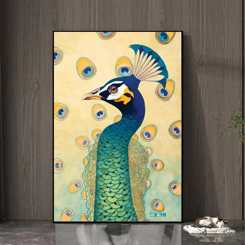 Modern Peacock Canvas Painting Animal Bird Wall Art Modern Poster Print Wall Picture for Living Room Home Decoration Cuadros
Modern Peacock Canvas Painting Animal Bird Wall Art Modern Poster Print Wall Picture for Living Room Home Decoration Cuadros