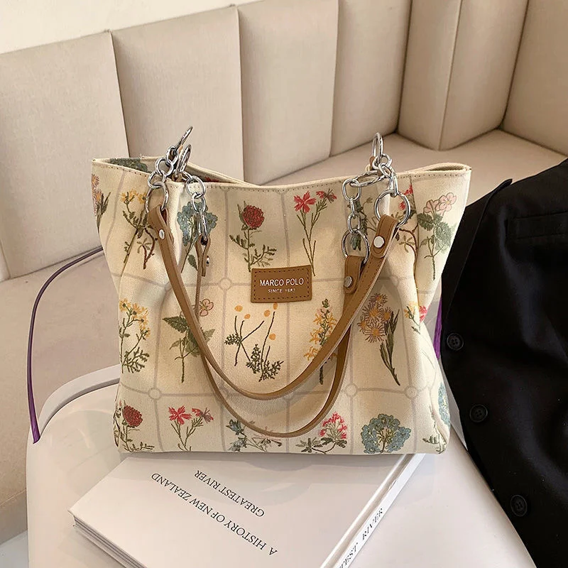 Printed canvas large bag women's 2022 summer new versatile large capacity foreign style fashion Single Shoulder Bag Tote Bag
Printed canvas large bag women's 2022 summer new versatile large capacity foreign style fashion Single Shoulder Bag Tote Bag