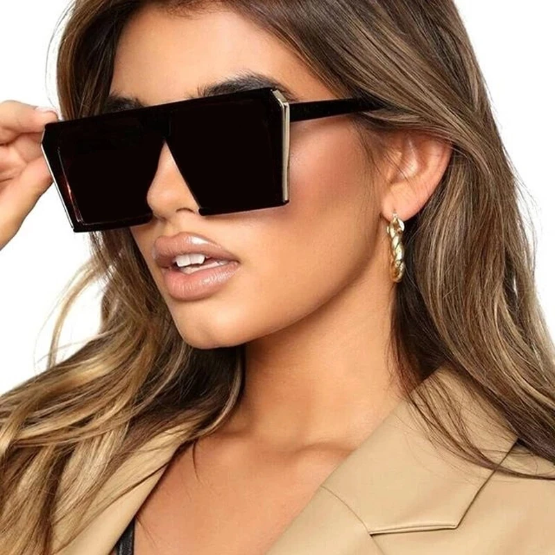 Fashion Square Sunglasses Women Luxury Brand Big Black Sun Glasses Female Mirror Shades Ladies Wholesale
Fashion Square Sunglasses Women Luxury Brand Big Black Sun Glasses Female Mirror Shades Ladies Wholesale