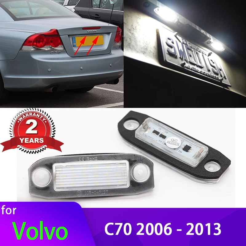 Super Bright Canbus Error Free Xenon White LED Car LED License Plate Number Lights 12V For Volvo C70 2006 - 2013
Super Bright Canbus Error Free Xenon White LED Car LED License Plate Number Lights 12V For Volvo C70 2006 - 2013