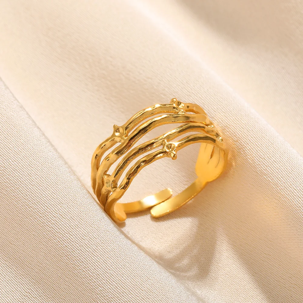 Stainless Steel Rings Punk Hollow Gold Color Ring For Women Jewelry Vintage Fashion Accessories Birthday Gift Free Shipping New
Stainless Steel Rings Punk Hollow Gold Color Ring For Women Jewelry Vintage Fashion Accessories Birthday Gift Free Shipping New