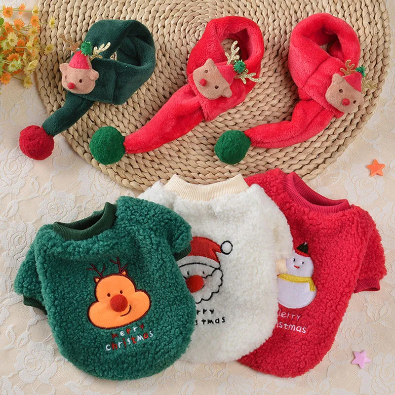 Fleece Dog Clothes Winter Christmas Dog Hoodies Shirt For Small Medium Dogs Yorkshire Terrier Puppy Sweatshirt Sweater Scarf XXL
Fleece Dog Clothes Winter Christmas Dog Hoodies Shirt For Small Medium Dogs Yorkshire Terrier Puppy Sweatshirt Sweater Scarf XXL