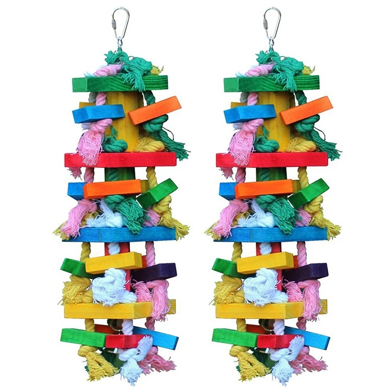 2X Bird Chewing Toy Large Medium Parrot Cage Bite Toys African Grey Macaws Cockatoos
2X Bird Chewing Toy Large Medium Parrot Cage Bite Toys African Grey Macaws Cockatoos