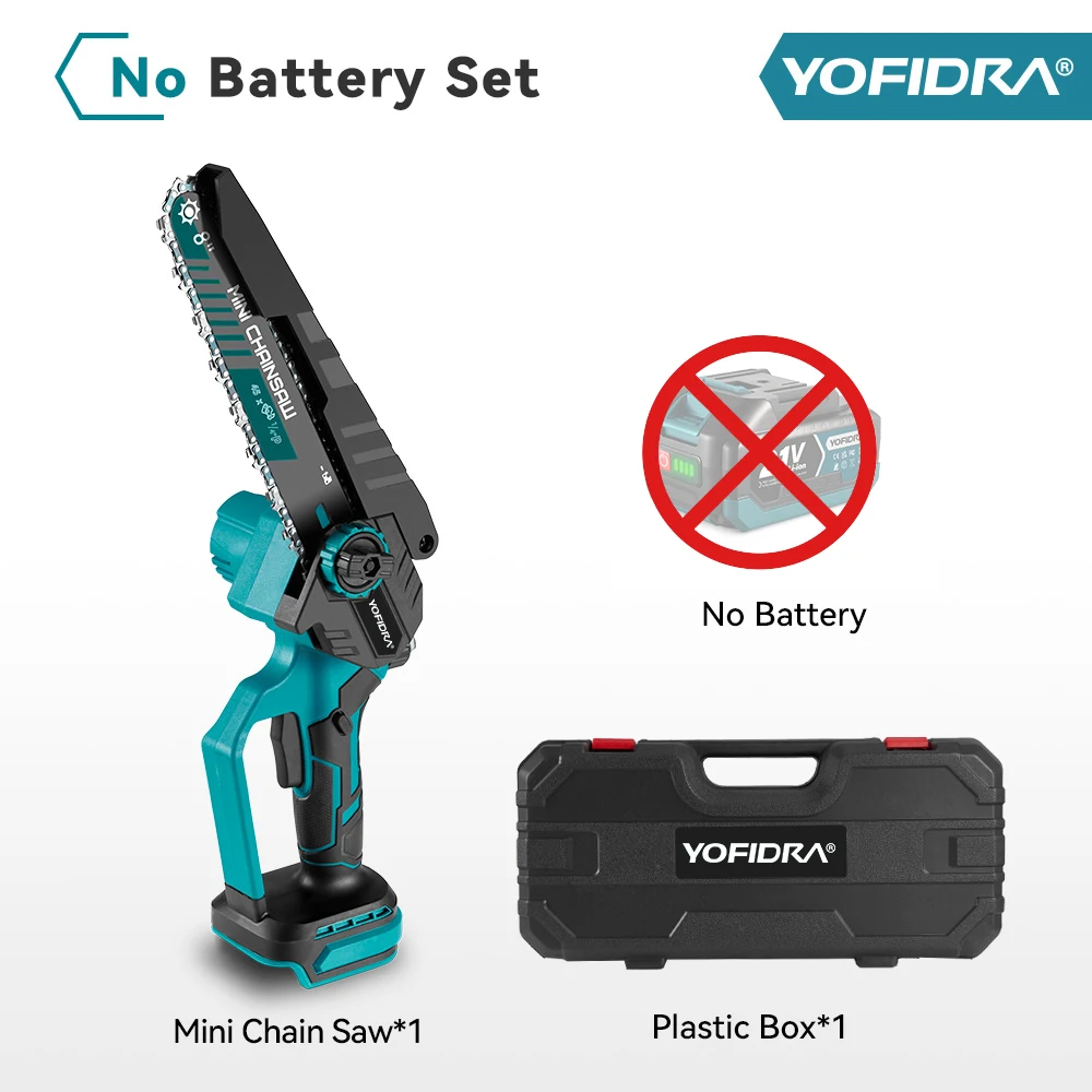 Аккумуляторная цепная пила YOFIDRA 8 дюймов бесщеточная для дереваобработки
Аккумуляторная цепная пила YOFIDRA 8 дюймов бесщеточная для дереваобработки