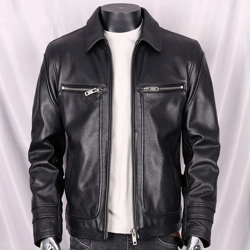 2022 Man Autumn Winter Fashion Cowhide Jacket Men's Genuine Leather Casual Coats Male Real Natural Leather Coats Clothes W32
2022 Man Autumn Winter Fashion Cowhide Jacket Men's Genuine Leather Casual Coats Male Real Natural Leather Coats Clothes W32