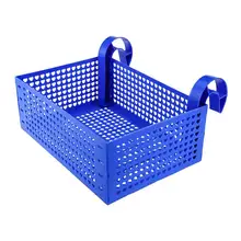 Swimming Pool Storage Basket Hanging Portable Frame Removable Mesh Organizer Pool Drinks Holder Swim Pool Accessories