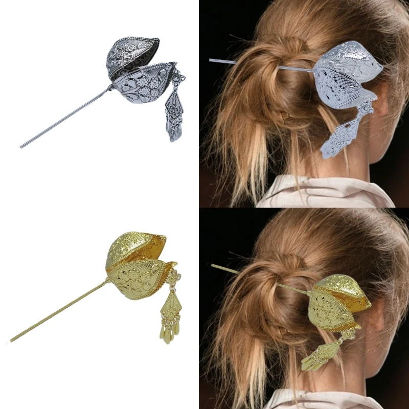 

Tassels Hairpin for Women Dangling Flower Hair Sticks Combs and Sticks Hair Pin Non-slip Hair Accessories Girl Headdress