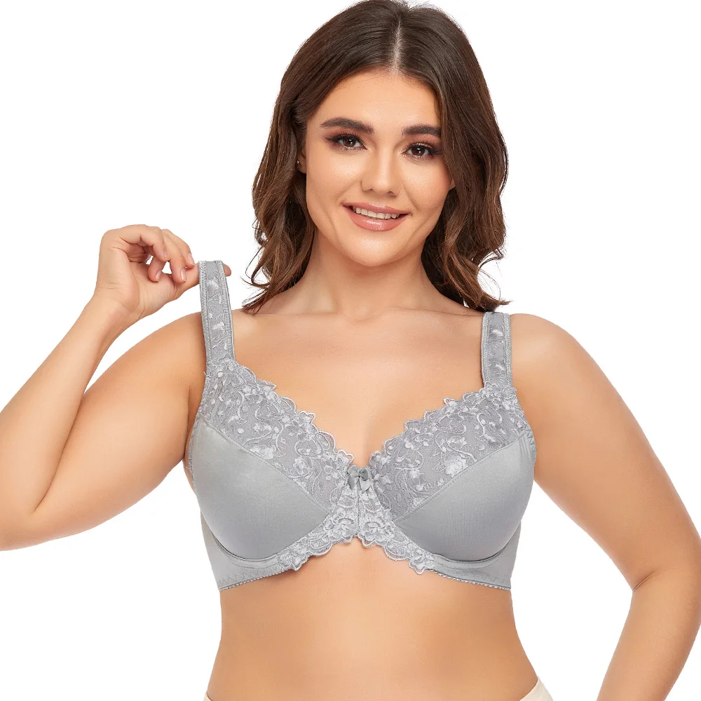 Plus Size Sexy Bras Embroidery Lace Underwear Women Thin soft Non-Padded Underwired Bra 36 38 40 42 44 46 48 50 52 54 F G H I
Plus Size Sexy Bras Embroidery Lace Underwear Women Thin soft Non-Padded Underwired Bra 36 38 40 42 44 46 48 50 52 54 F G H I