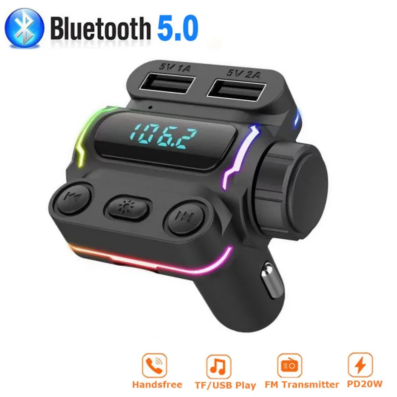 Автомобильный беспроводной FM-передатчик, гарнитура Bluetooth 5,0, аудиоприемник, TF U-диск, mp3-плеер, двойной USB PD20W, быстрое зарядное устройство, FM-мо...
Автомобильный беспроводной FM-передатчик, гарнитура Bluetooth 5,0, аудиоприемник, TF U-диск, mp3-плеер, двойной USB PD20W, быстрое зарядное устройство, FM-мо...