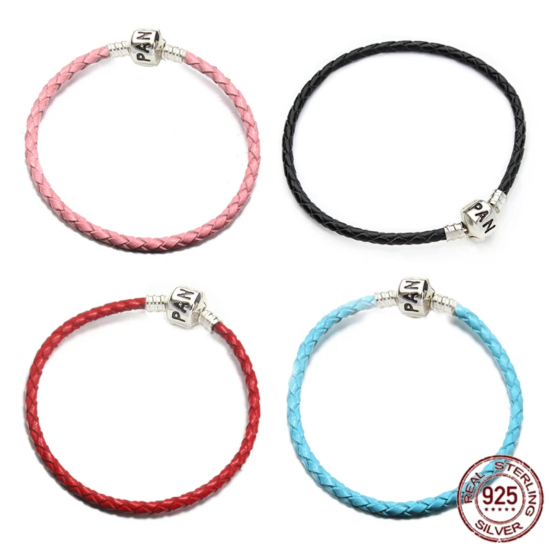 Женский браслет из серебра 925 пробы, на кожаном шнурке
Женский браслет из серебра 925 пробы, на кожаном шнурке