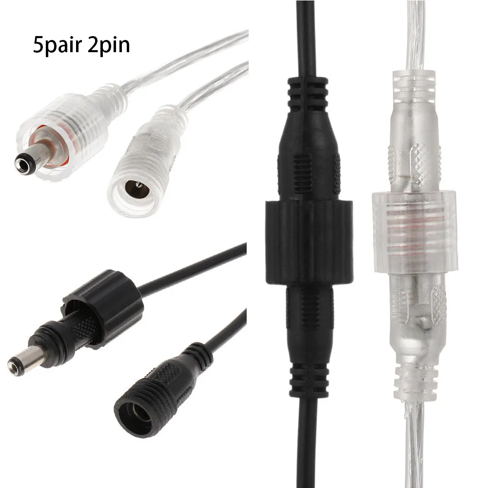 2Cores 5.5*2.1mm Male + Female DC Power 12V Socket Cable Wire Jack Plug Connector LED Light Bar Power Cord Waterproof Line
2Cores 5.5*2.1mm Male + Female DC Power 12V Socket Cable Wire Jack Plug Connector LED Light Bar Power Cord Waterproof Line