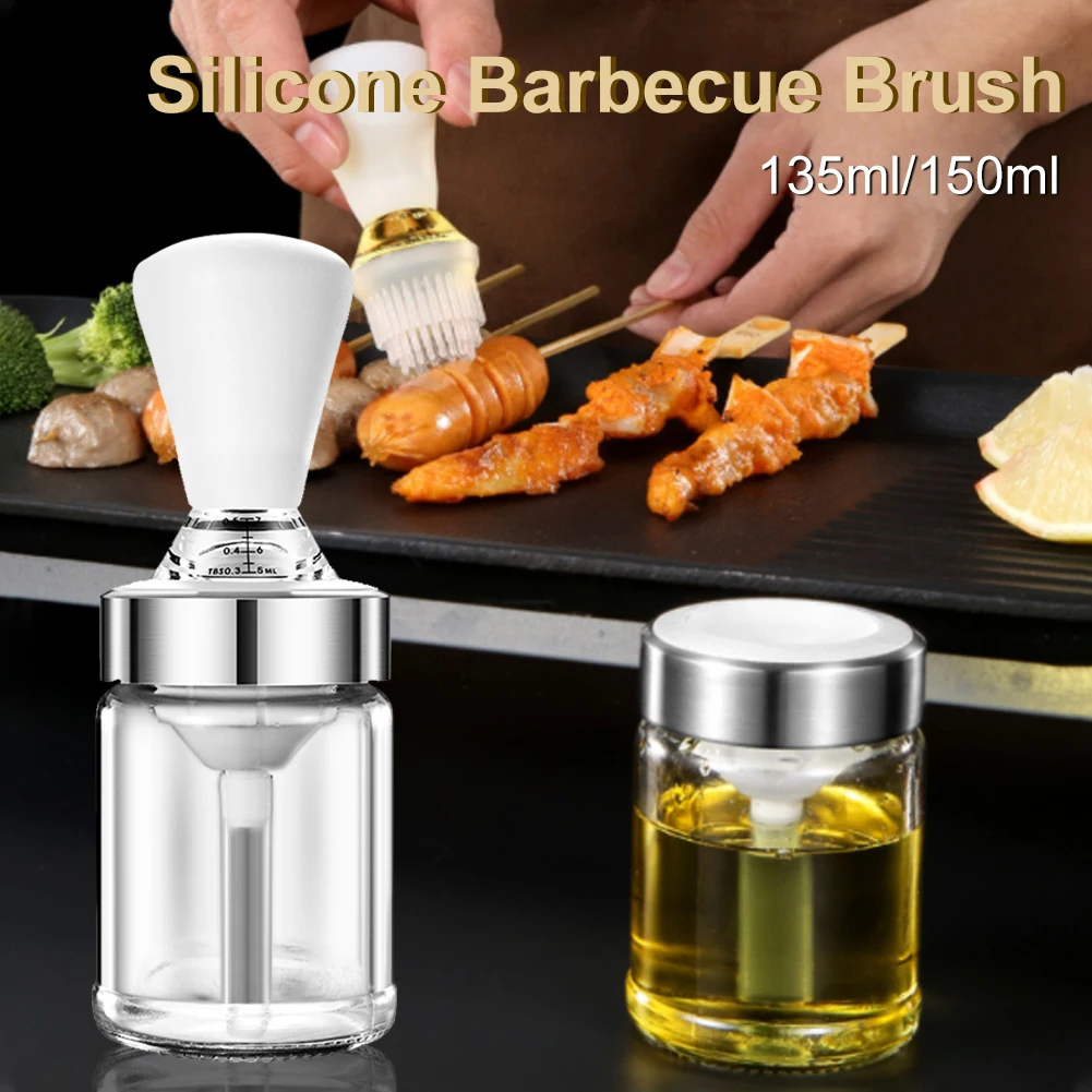 Silicone Oil Brush Bottle BBQ Tools Barbecue Grill Oil Honey Brush Baking Pastry Pancake Oil Brushes Kitchen Baking Accessories
Silicone Oil Brush Bottle BBQ Tools Barbecue Grill Oil Honey Brush Baking Pastry Pancake Oil Brushes Kitchen Baking Accessories