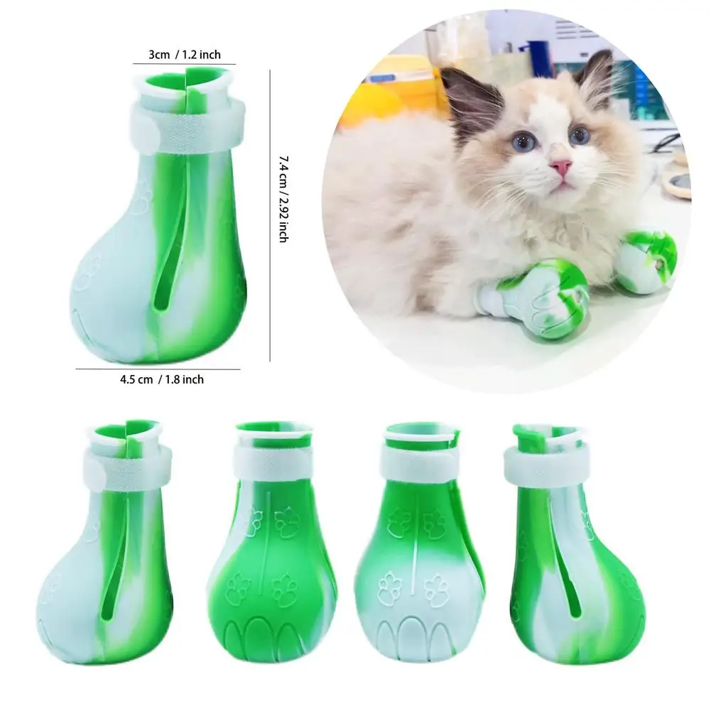 NEW 4pcs Pet Cat Silicone Foot Cover Washable Anti-scratch Contrast Color Paw Protector Boot Pet Supplies
NEW 4pcs Pet Cat Silicone Foot Cover Washable Anti-scratch Contrast Color Paw Protector Boot Pet Supplies