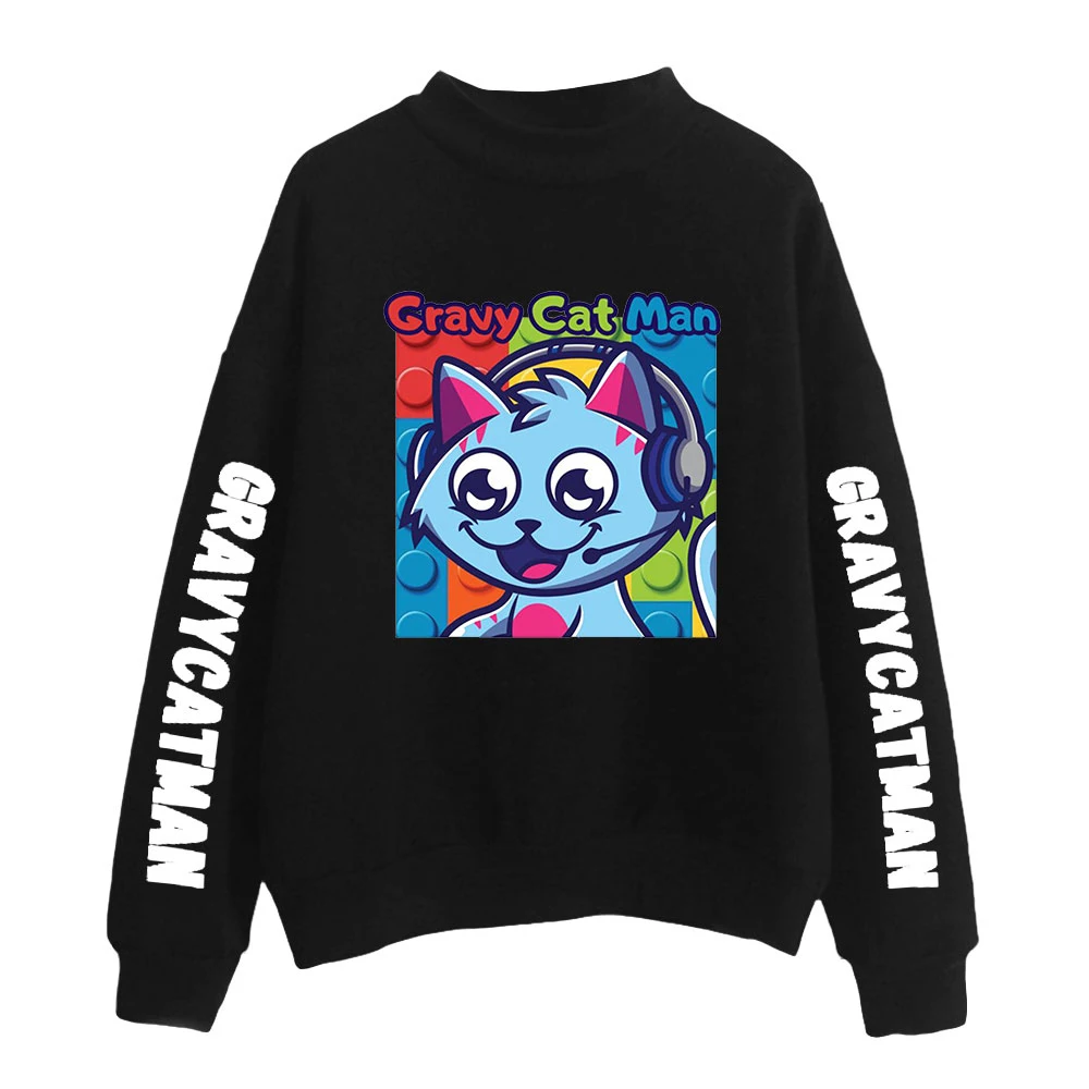 Gravycatman Turtleneck Sweatshirts Women Men Long Sleeve Fashion Sweatshirt Unisex Casual Pullover Clothes 
Gravycatman Turtleneck Sweatshirts Women Men Long Sleeve Fashion Sweatshirt Unisex Casual Pullover Clothes