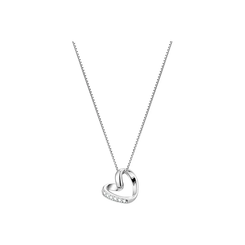 PANJBJ Silver Color for Women Girl Zircon Love Heart Necklace Fashion Engagement Romantic Jewelry Birthday Gift Dropshipping
PANJBJ Silver Color for Women Girl Zircon Love Heart Necklace Fashion Engagement Romantic Jewelry Birthday Gift Dropshipping