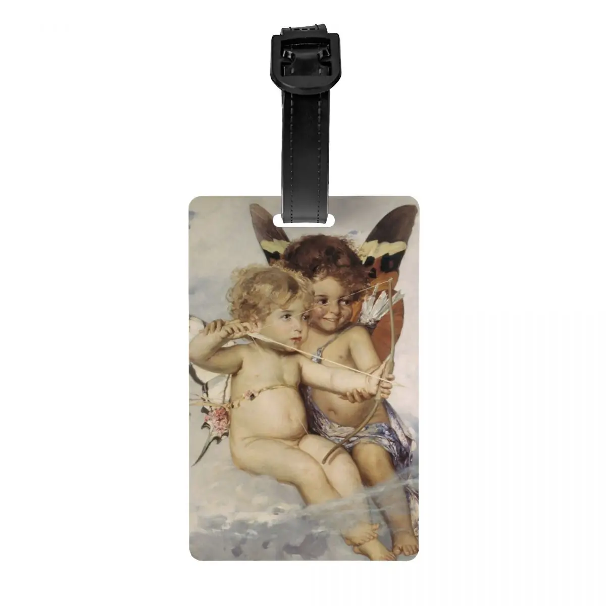 

Custom Renaissance Aesthetic Clouds Cherubs Luggage Tag Protection Vintage Angels Baggage Tags Travel Bag Labels Suitcase