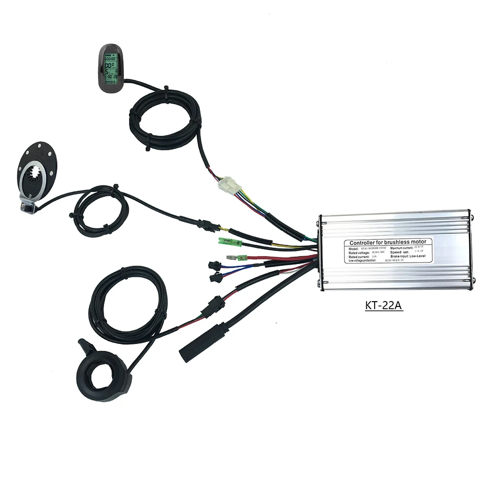 Durable For KT E-Bike Controller Waterproof + Sensor +LCD6 Display +Thumb Throttle 22A 36V/48V Universal Accessory
Durable For KT E-Bike Controller Waterproof + Sensor +LCD6 Display +Thumb Throttle 22A 36V/48V Universal Accessory