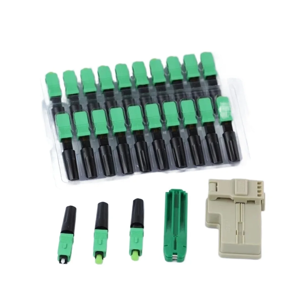 New SC APC Fiber Optic Fast Connectors Single Mode SC UPC Fiber Optic Quick Connectors Mechanical Adapter for FTTH CATV Network
New SC APC Fiber Optic Fast Connectors Single Mode SC UPC Fiber Optic Quick Connectors Mechanical Adapter for FTTH CATV Network