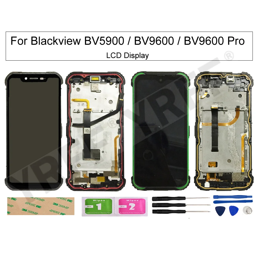 For Blackview BV9600 Pro BV5900 Original LCD Display+Touch Screen Digitizer Assembly With Frame Phone Glass Panel Repair Parts
For Blackview BV9600 Pro BV5900 Original LCD Display+Touch Screen Digitizer Assembly With Frame Phone Glass Panel Repair Parts