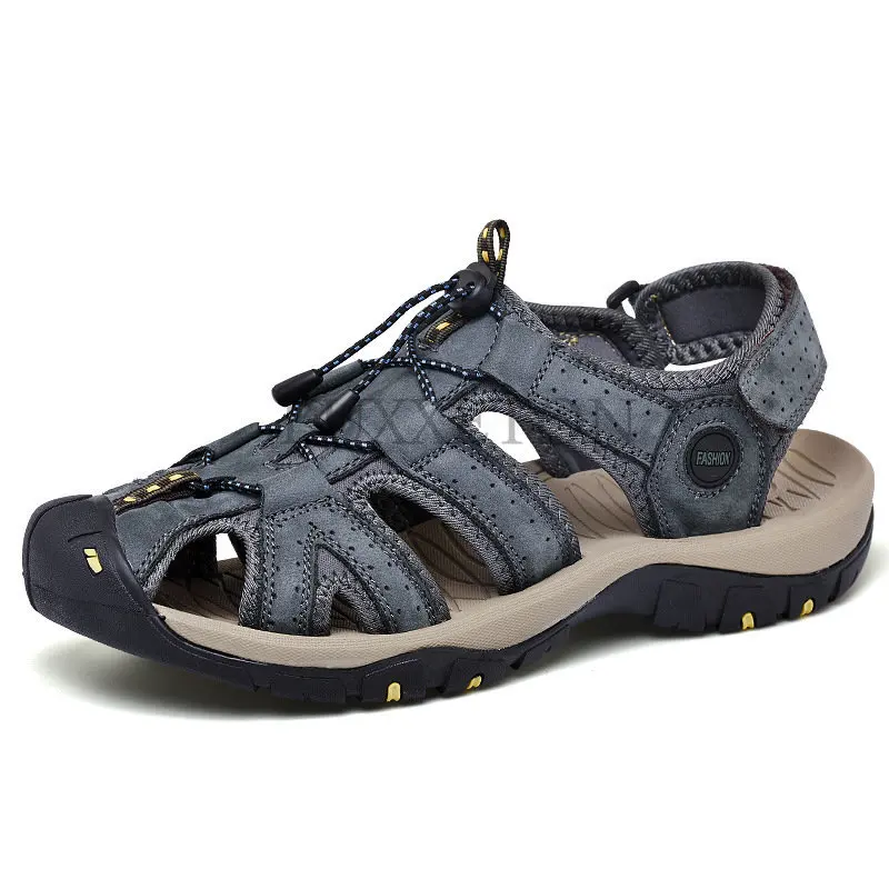 Summer Men Leather Sandals Fashion High Quality Water Beach Outdoor Non-slip Soft Comfortable Wear-resisting Non-slip Size38-48
Summer Men Leather Sandals Fashion High Quality Water Beach Outdoor Non-slip Soft Comfortable Wear-resisting Non-slip Size38-48