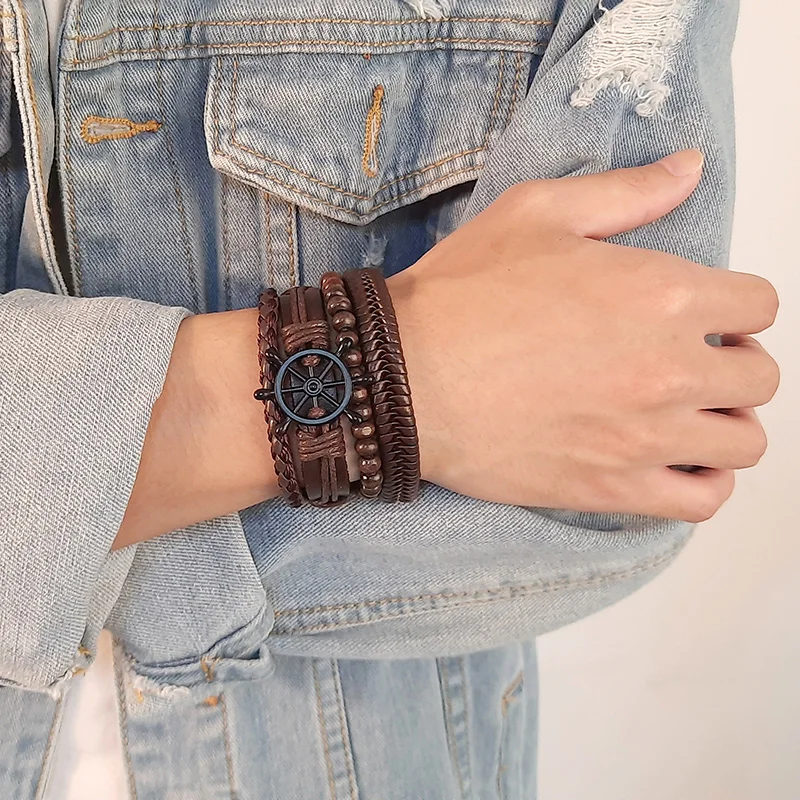 Retro Rotating Fish Bone Bead Bracelet Original Tribal Jewelry for Men Surfer Cuff Braslet Length Adjustable Bangle
Retro Rotating Fish Bone Bead Bracelet Original Tribal Jewelry for Men Surfer Cuff Braslet Length Adjustable Bangle