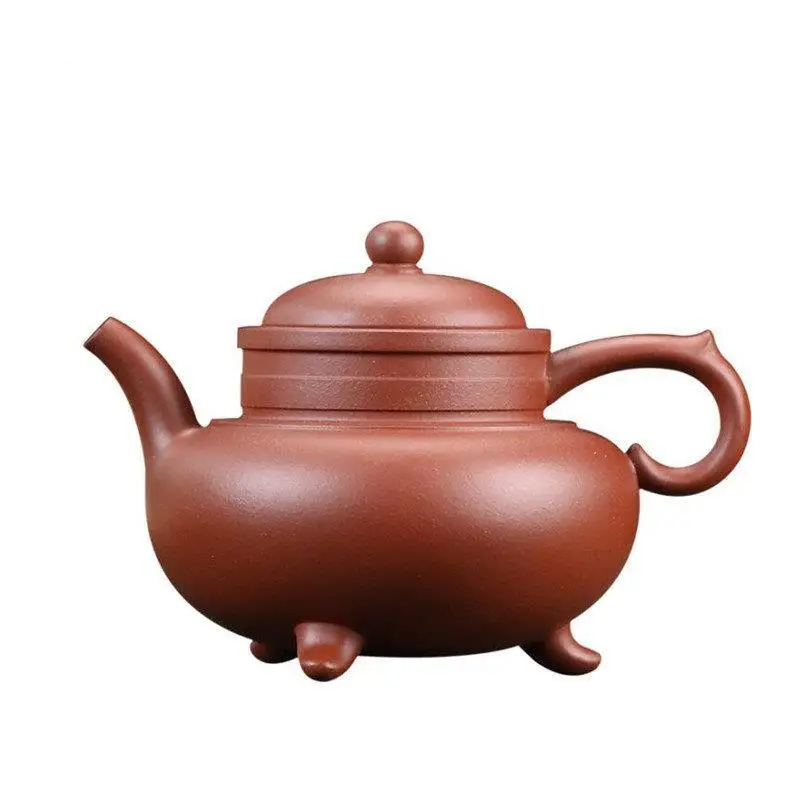 250ml Chinese Yixing High-end Purple Clay Teapots Famous Artists Handmade Tripod Shape Tea Pot Beauty Kettle Zisha Tea Set
250ml Chinese Yixing High-end Purple Clay Teapots Famous Artists Handmade Tripod Shape Tea Pot Beauty Kettle Zisha Tea Set