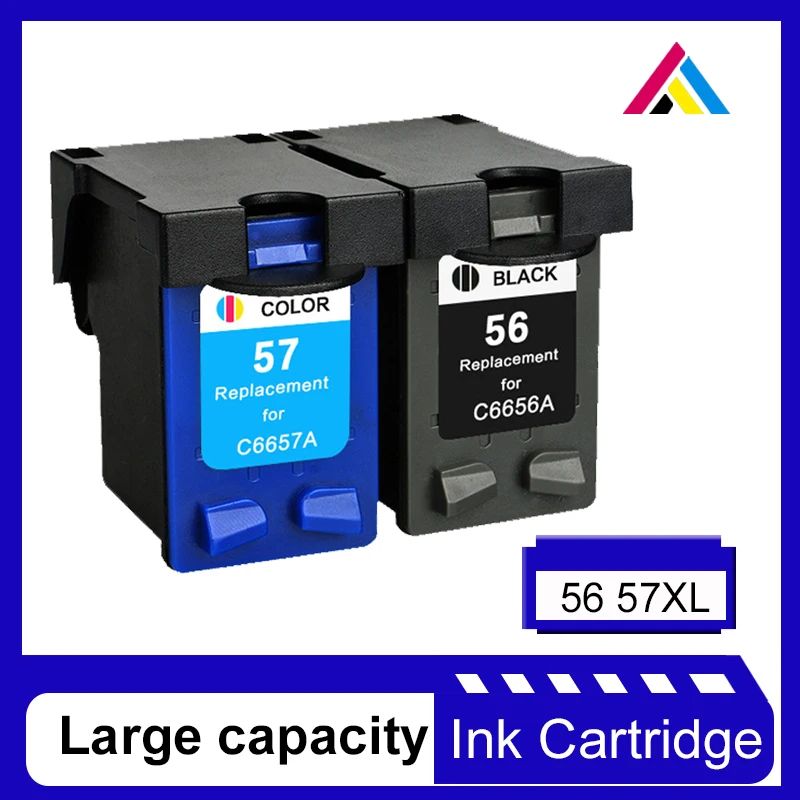 

CSD Compatible for HP 56 57 Ink Cartridge for HP56 HP57 XL PSC 4200 1110 1205 1210 1215 1219 1315 1340 1350 2210 Deskjet 450