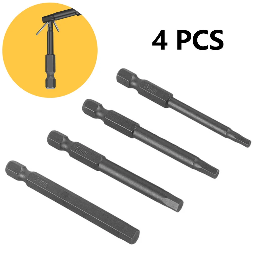 4pcs 50mm Hex Screwdriver Bits Set 1/4 Inch Hex Shank Magnetic Screwdriver Bit Alloy Steel Hexagon Screw Driver 3/4/5/6mm
4pcs 50mm Hex Screwdriver Bits Set 1/4 Inch Hex Shank Magnetic Screwdriver Bit Alloy Steel Hexagon Screw Driver 3/4/5/6mm